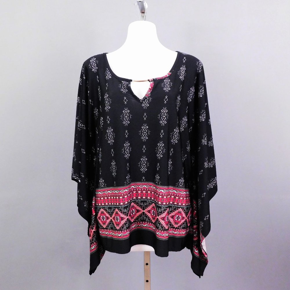 Ivory Love Women‎ Shirt Black Multi L